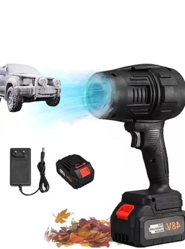 Handheld Electric Portable Air Blower | Cordless Turbo Jet Blower 48V Battery, High-Power Brushless Motor, Multipurpose for Car, Home & Computer Cleaning - Image 5