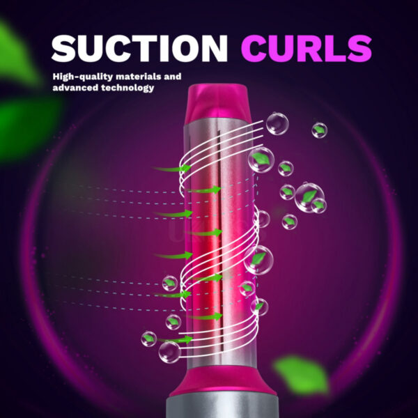 5 in 1 Hair Dryer Brush Styler – Hot Air Brush with Interchangeable Attachments for Drying, Curling, Straightening & Volumizing - Image 4