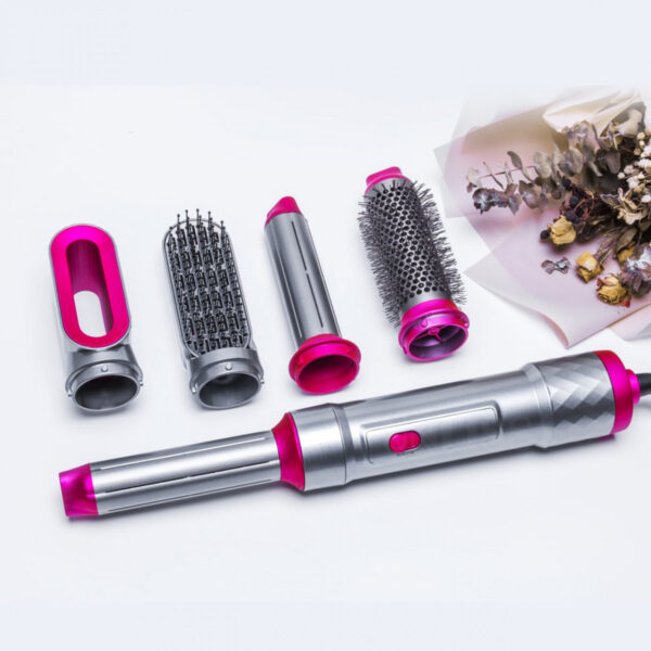 5 in 1 Hair Dryer Brush Styler – Hot Air Brush with Interchangeable Attachments for Drying, Curling, Straightening & Volumizing - Image 8