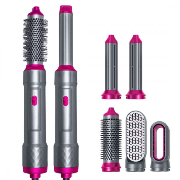 5 in 1 Hair Dryer Brush Styler – Hot Air Brush with Interchangeable Attachments for Drying, Curling, Straightening & Volumizing - Image 11